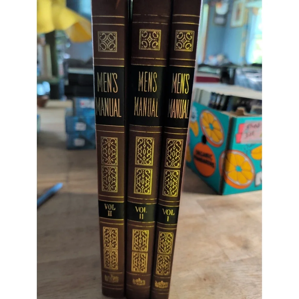 Vintage Men's Manual 3 Vol Set Institute Basic Youth Conflicts HC USA Brown